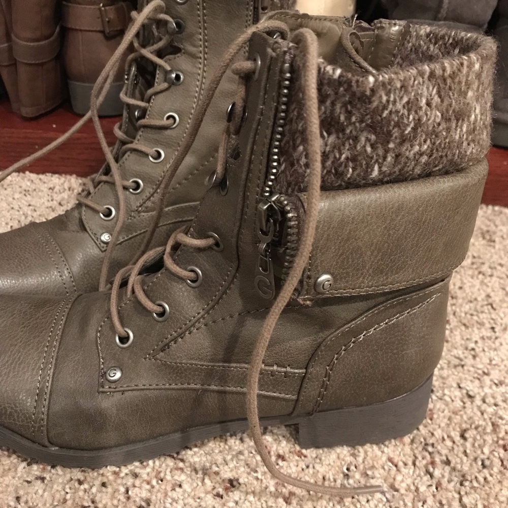 G by Guess Combat Boots